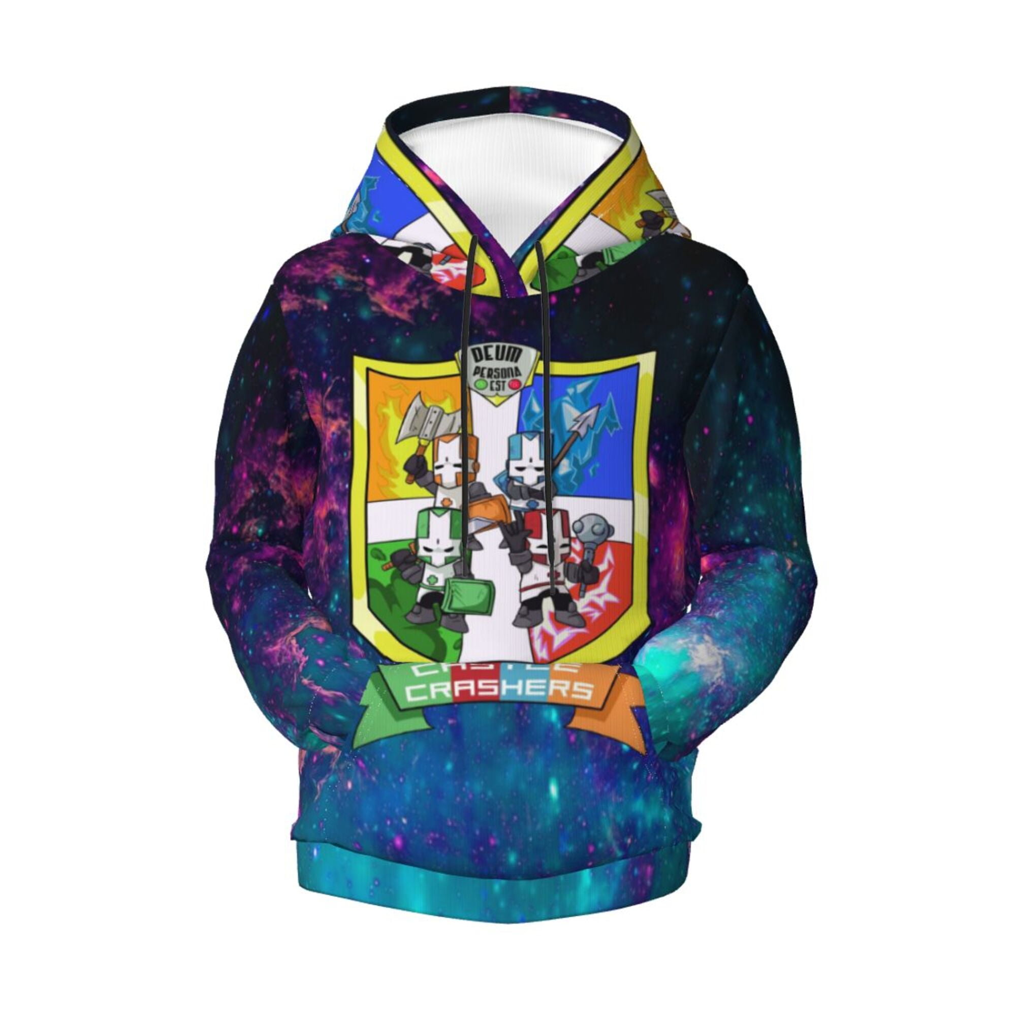 Men's 3D Printed Wolf Hoodie - Full Zip Sweatshirt With Cool Astronaut Graphic, Sizes XS-5XL