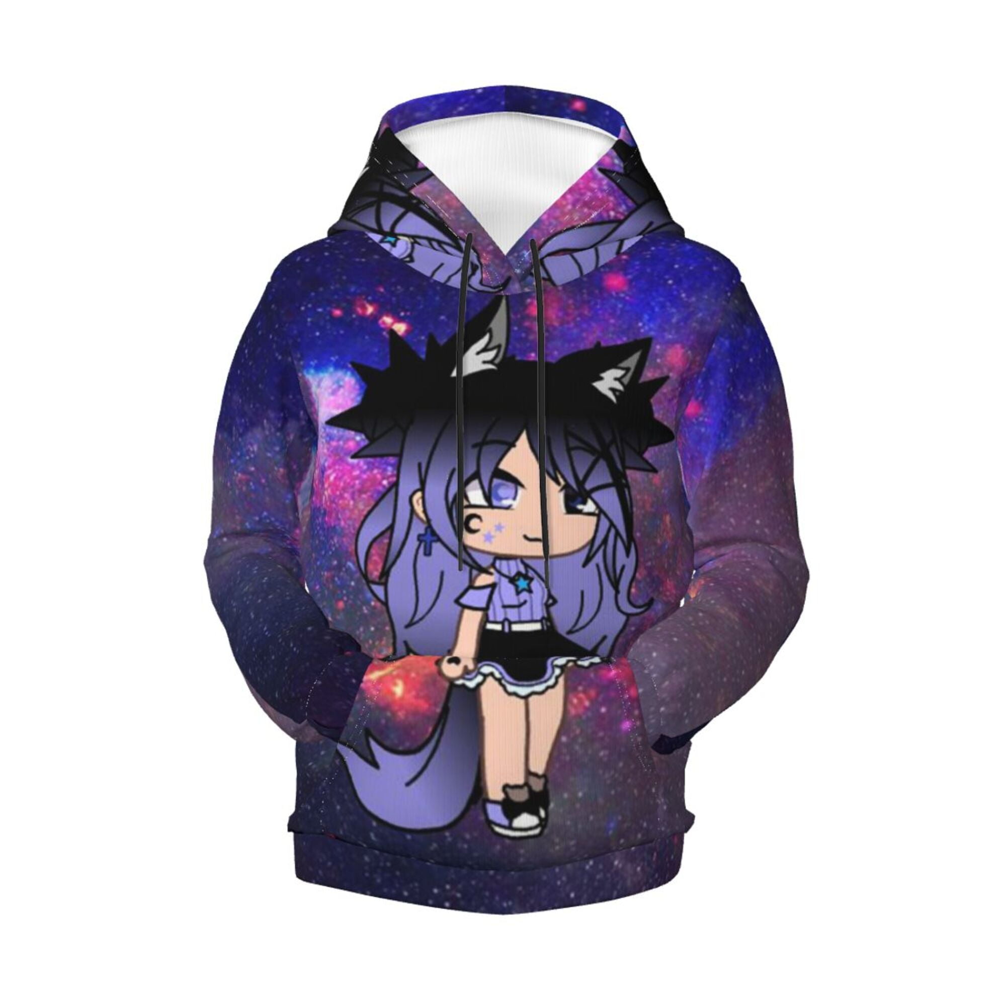 Unisex 3D Printed Galaxy Gacha Life Hoodie Fashion Novelty