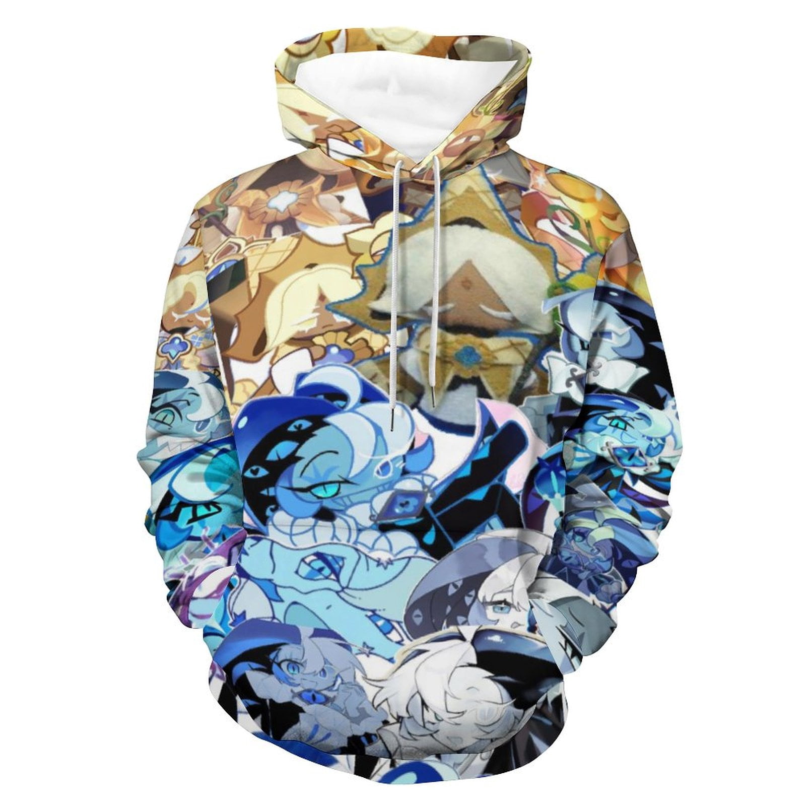 Cookie Print Pattern Men Women Pullover Hoodie