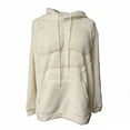 thumbnail image 1 of Unisex 3D Textured Pattern Oversized Hoodie Pullover Sweatshirt All-Season Comfortable Long Sleeve Drawstring Hooded Top with Pouch Pocket Fashion Colors for Men, 1 of 2