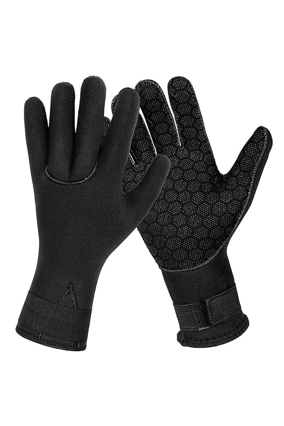 Unisex 3mm Neoprene Diving Gloves Thermal Protection Cold Water Fishing Swimming Surfing Snorkeling Non-Slip Grip Abrasion Resistant Design