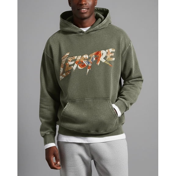 Unisex 400g Washed Distressed Hoodie – Heavyweight Cotton-Blend Cordless Sweatshirt, Vintage Soft, Casual Fall/Winter Pullover