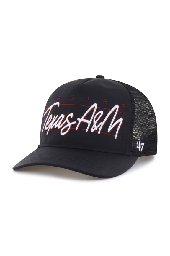 Unisex '47 Black Texas A&M Aggies brrr- Condor Mesh Hitch Adjustable Hat