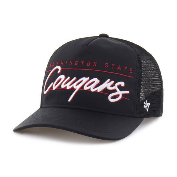 Unisex '47 Black Washington State Cougars brrr- Condor Mesh Hitch Adjustable Hat