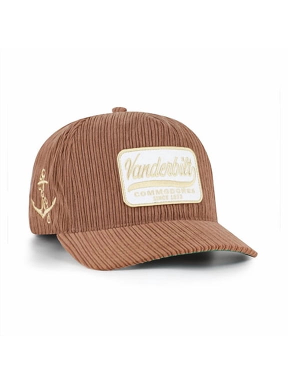 Unisex '47 Brown Vanderbilt Commodores Corduroy Patch Hitch Adjustable Hat