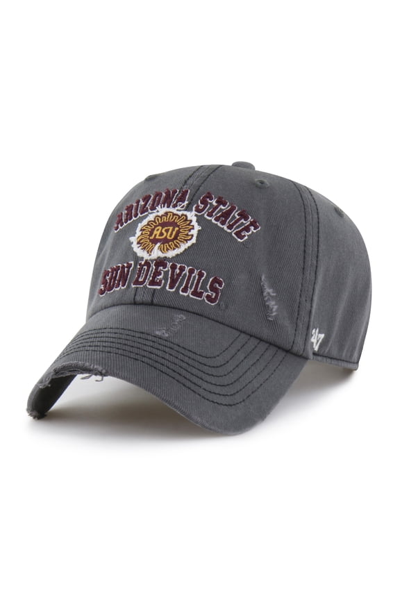 Unisex '47 Charcoal Arizona State Sun Devils Well-Worn Seymore Clean Up Adjustable Hat