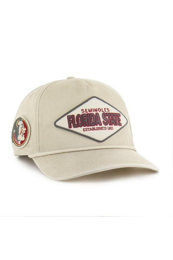 Unisex '47 Cream Florida State Seminoles Outdoorsmen Cairn Hitch Adjustable Hat