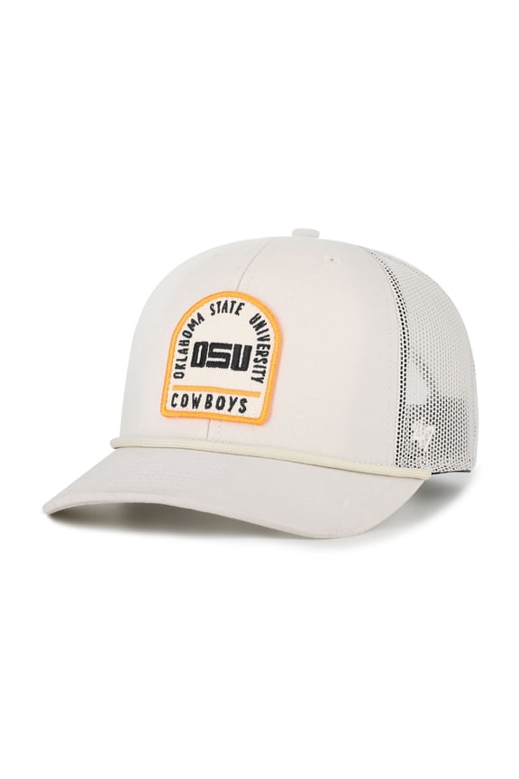 Unisex '47 Cream Oklahoma State Cowboys Core & Inline Gravestone Adjustable Trucker Hat