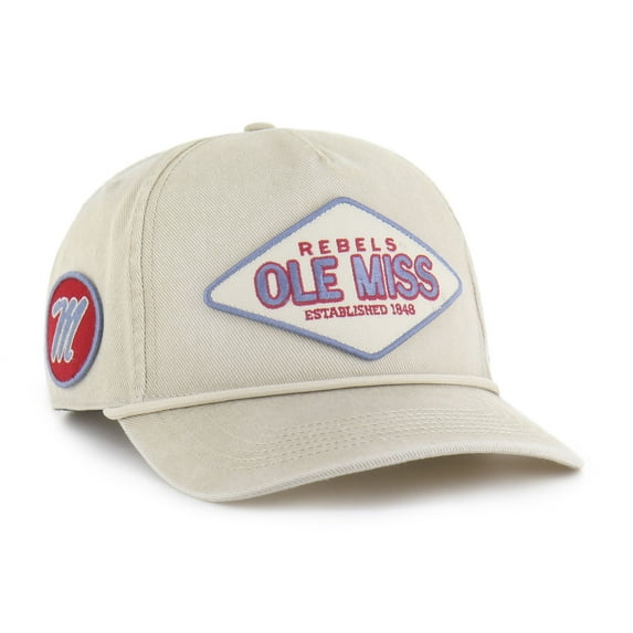 Unisex '47 Cream Ole Miss Rebels Outdoorsmen Cairn Hitch Adjustable Hat
