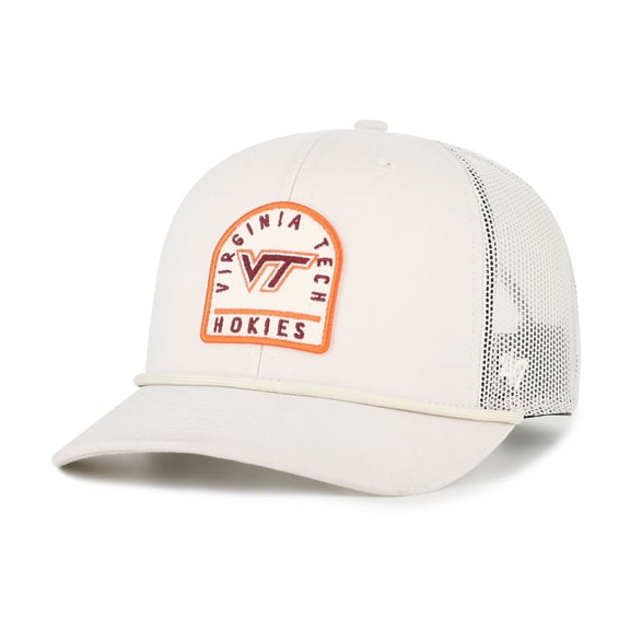 Unisex '47 Cream Virginia Tech Hokies Core & Inline Gravestone Adjustable Trucker Hat