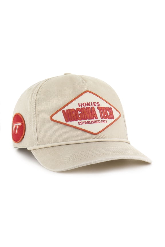 Unisex '47 Cream Virginia Tech Hokies Outdoorsmen Cairn Hitch Adjustable Hat