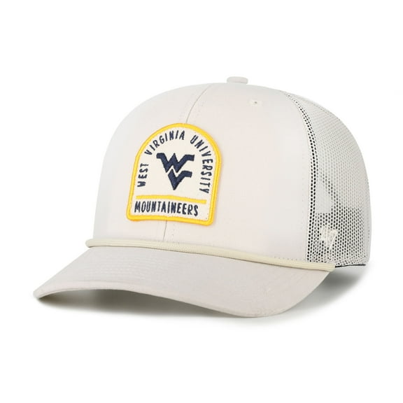 Unisex '47 Cream West Virginia Mountaineers Core & Inline Gravestone Adjustable Trucker Hat