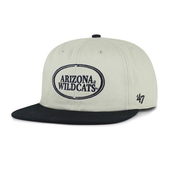 Unisex '47 Gray/Black Arizona Wildcats Ovalcrest Captain Snapback Hat