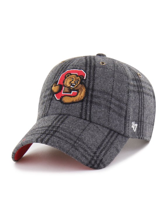 Unisex '47 Gray Cornell Big Red Plaid Windowpane Clean Up Adjustable Hat