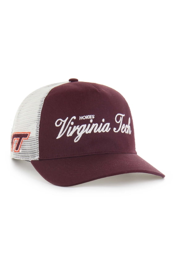 Unisex '47 Maroon Virginia Tech Hokies Contemporary Basics Foundation Trucker Hitch Adjustable Hat