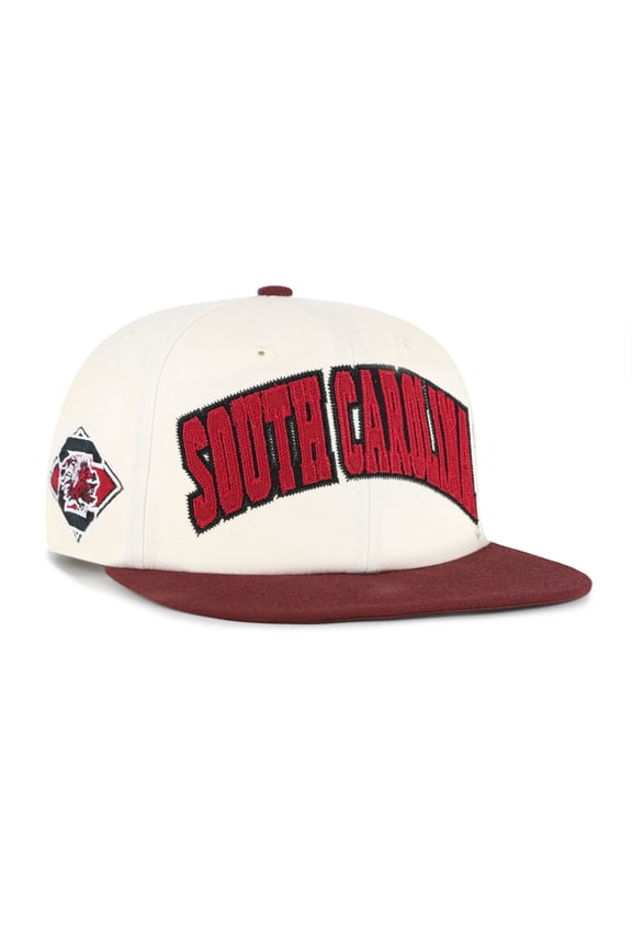 Unisex '47 Natural South Carolina Gamecocks Crossover Off Hand Captain Adjustable Hat