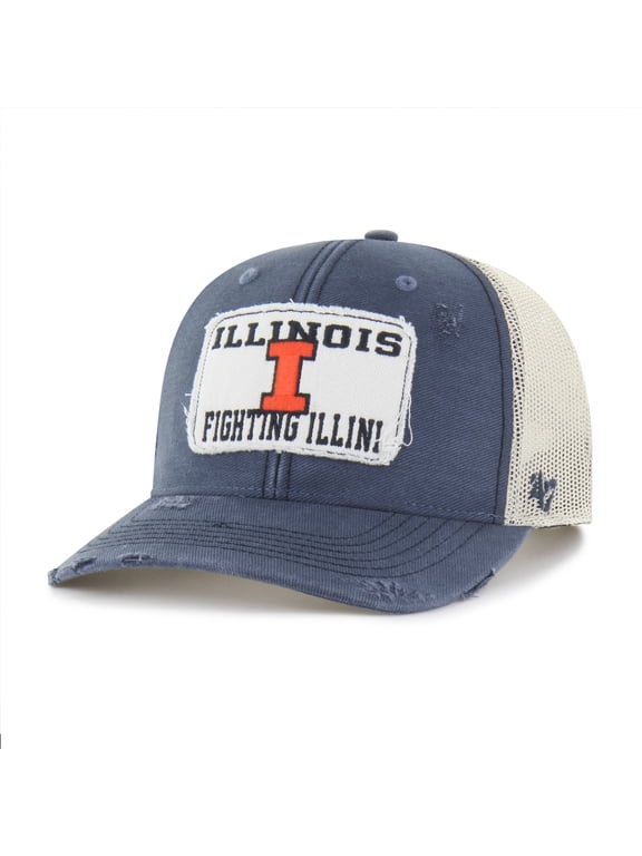 Unisex '47 Navy Illinois Fighting Illini Egremont Well-Worn Adjustable Trucker Hat