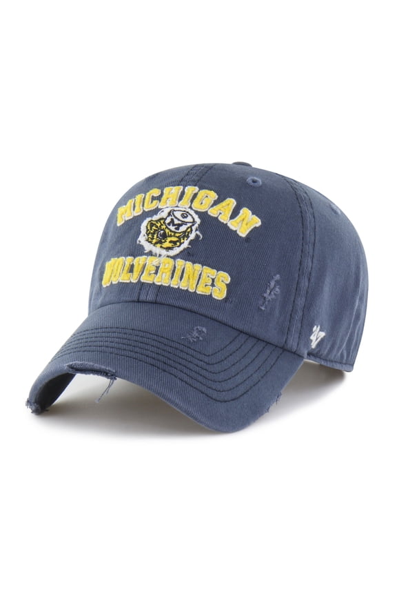 Unisex '47 Navy Michigan Wolverines Well-Worn Seymore Clean Up Adjustable Hat