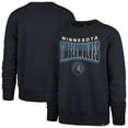 thumbnail image 1 of Unisex '47  Navy Minnesota Timberwolves Brush By Headline Crewneck Sweatshirt, 1 of 3
