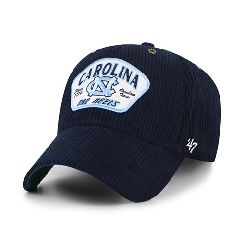 Unisex '47 Navy North Carolina Tar Heels Accordia Corduroy MVP Adjustable Hat