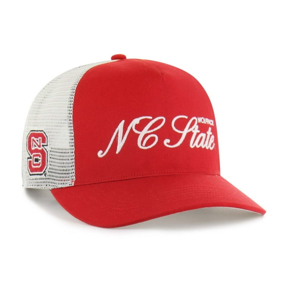 Unisex '47 Red NC State Wolfpack Contemporary Basics Foundation Trucker Hitch Adjustable Hat