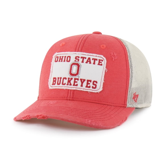 Unisex '47 Red Ohio State Buckeyes Egremont Well-Worn Adjustable Trucker Hat