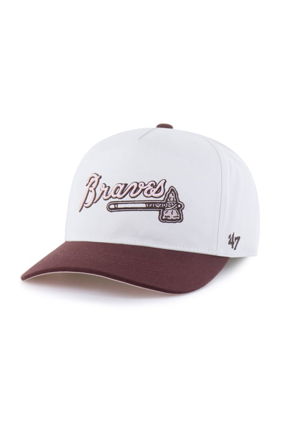 Unisex '47 Stone/Burgundy Atlanta Braves Love Letter Adjustable Hitch Hat