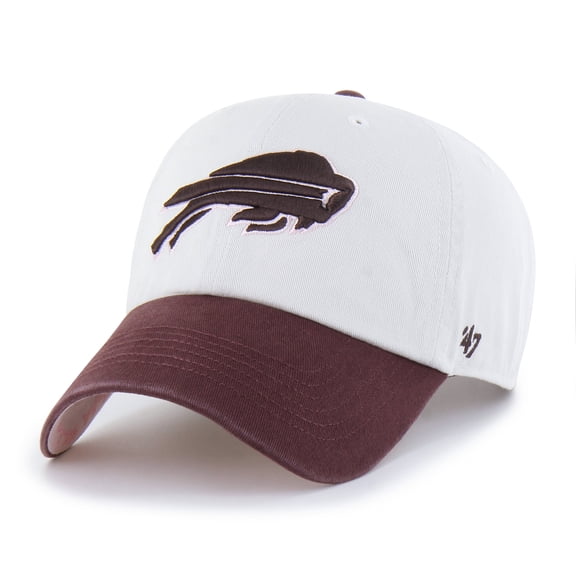 Unisex '47 Stone/Burgundy Buffalo Bills Love Letter Clean Up Adjustable Hat