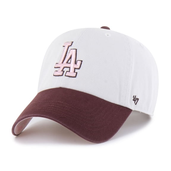 Unisex '47 Stone/Burgundy Los Angeles Dodgers Love Letter Clean Up Adjustable Hat