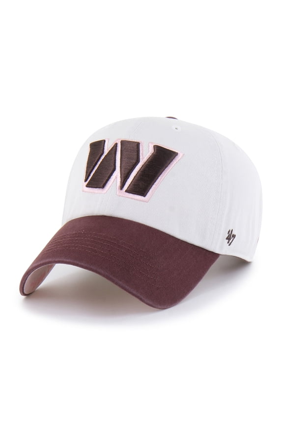 Unisex '47 Stone/Burgundy Washington Commanders Love Letter Clean Up Adjustable Hat