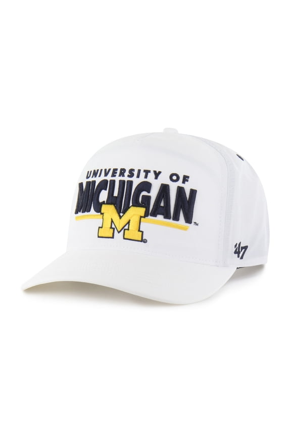 Unisex '47 White Michigan Wolverines brrr- Expressway Hitch Adjustable Hat