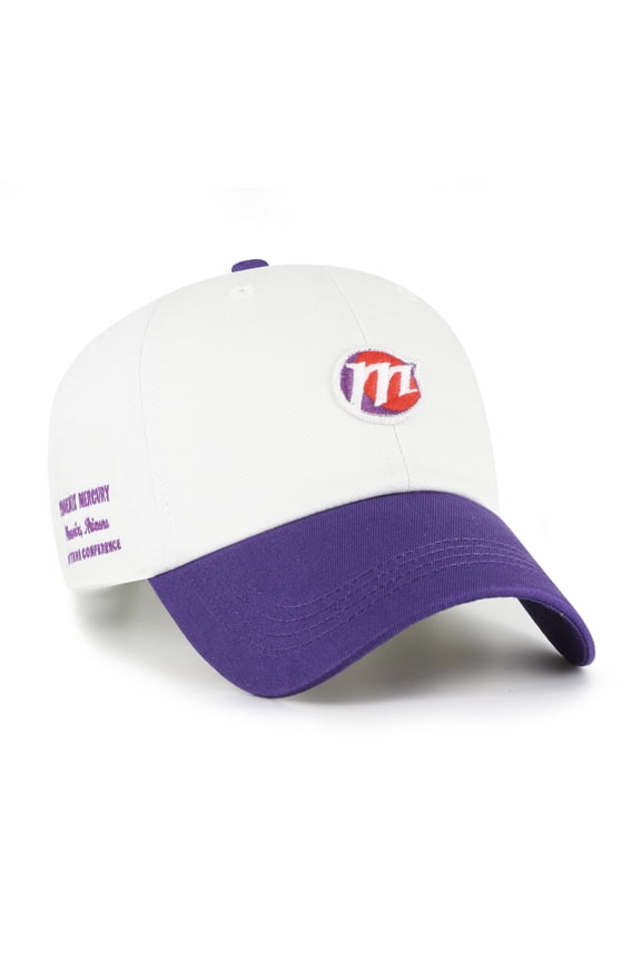 Unisex '47 White/Purple Phoenix Mercury Contemporary Two-Tone Clean Up Adjustable Hat