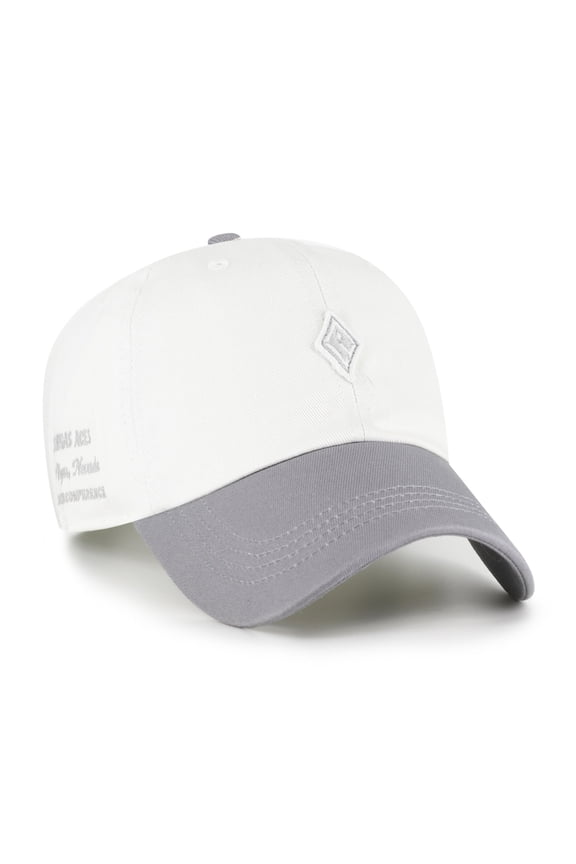 Unisex '47 White/Silver Las Vegas Aces Contemporary Two-Tone Clean Up Adjustable Hat