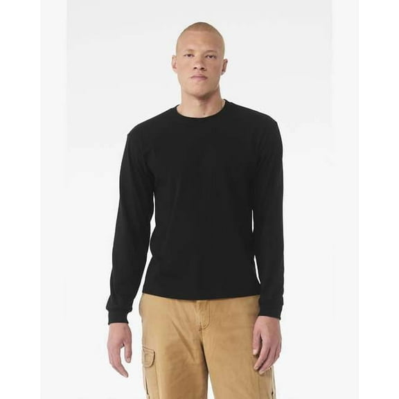 Unisex 6.0 oz. Heavyweight Long-Sleeve T-Shirt - BLACK - L