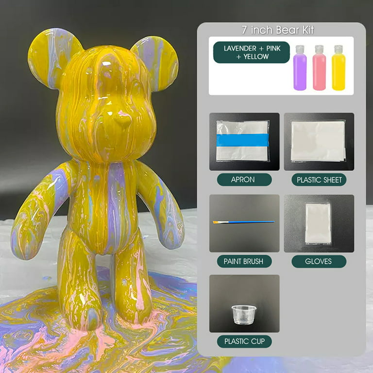 Paint Your Own Teddy Bear Kit, Ceramic Rugby Sport Bear Bisque Figure, Eco  Friendly Craft, DIY Ceramic Craft Kit With Paints, Crafter Gift 