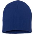thumbnail image 1 of Unisex 8 1/2'' Solid Beanie Bulky Hat Soft 100% Acrylic Skully Cap Cold Winter - (Royal), 1 of 2