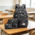 thumbnail image 1 of Unisex 900D Print 3 Piece Backpack Set Water-Resistant College Style Bookbag Back to School Backpack for Men Women, 1 of 6