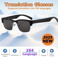 thumbnail image 1 of Unisex AI Smart Translation Glasses - 164-Language Real-Time, Touch Control, High-Quality Audio, Office/Travel/Business, Festival Gift, 1 of 8