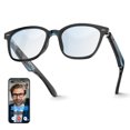 thumbnail image 1 of AI Smart Translation Glasses, Unisex 140+ Languages Bluetooth Glasses with Mic & Speakers, Auto-Connect Hall Switch, Blue Light Blocking for Indoor/Outdoor Use, 1 of 7