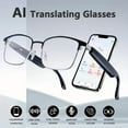 thumbnail image 1 of Unisex AI Translation Smart Glasses - 164-Language Support, Polarized Lens, AI Voice, iOS/Android, Halloween Gift, 1 of 17