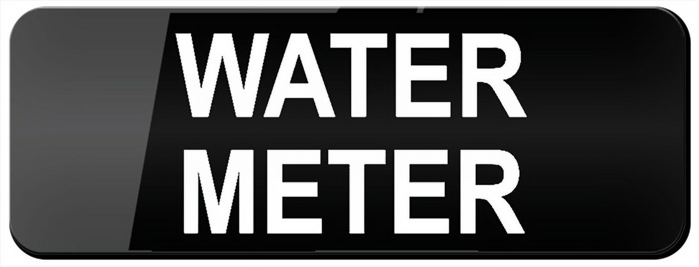 Sign For Meter Unisex Acrylic Sign Water Meter Comes With Graphical Symbols And Strong ...