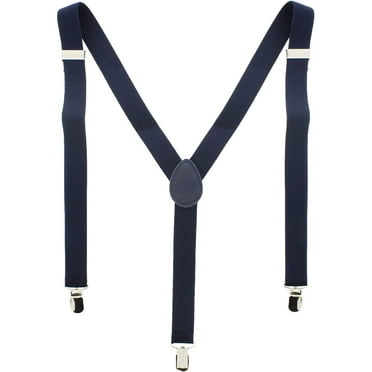 Unisex Adjustable BRACES SUSPENDERS Slim Trouser Belt Y Clip On Fancy Dress Mens 25 mm with Strong Metal Clip