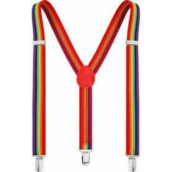 Unisex Adjustable BRACES SUSPENDERS Slim Trouser Belt Y Clip On Fancy Dress Mens 25 mm with Strong Metal Clip