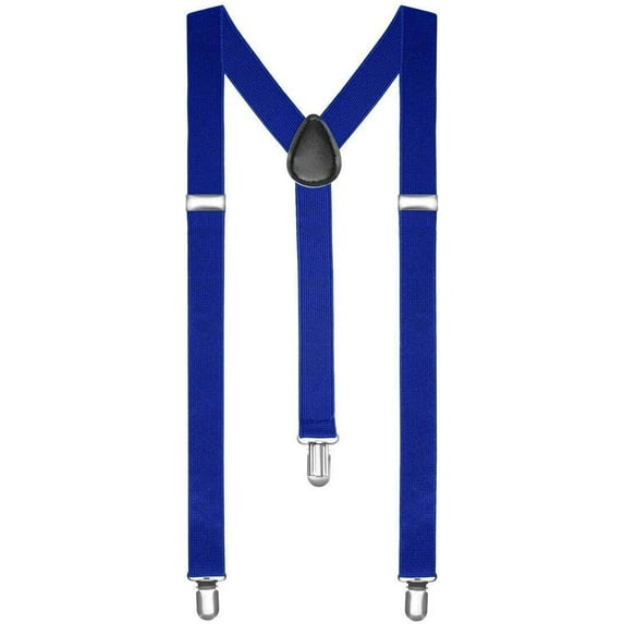 Unisex Adjustable BRACES SUSPENDERS Slim Trouser Belt Y Clip On Fancy Dress Mens 25 mm with Strong Metal Clip
