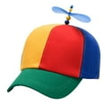 thumbnail image 1 of Unisex Adjustable Baseball Cap - Detachable Propeller Snapback Hat, Cotton Blend, One Size Fits Most, 1 of 6