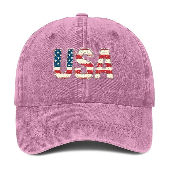 Unisex Adjustable Baseball Cap with Patriotic Independence Day Print, Cotton Casual Hat for Men and Women, Outdoor Sports and Daily Wear,Light Gray