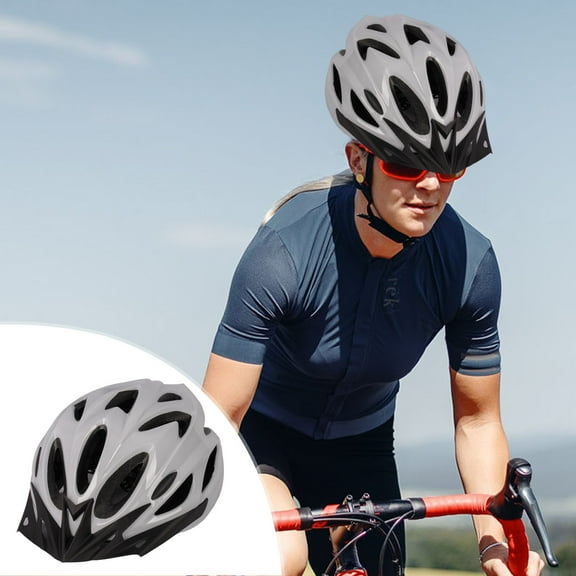 Unisex Adjustable Bike breathable crash helmet Helmet with 18 Vents - Lightweight 210g Cycling Gear for Road/Mountain Biking, PC Shell & Enhanced Airflow Design (Model 012, 58-61cm)