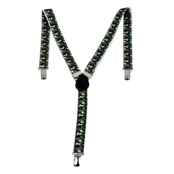 Unisex Adjustable Elastic Y Back Pattern Suspenders