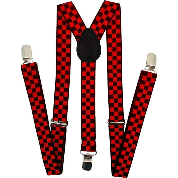 Unisex Adjustable Elastic Y Back Style Suspenders With Strong Metal Clips