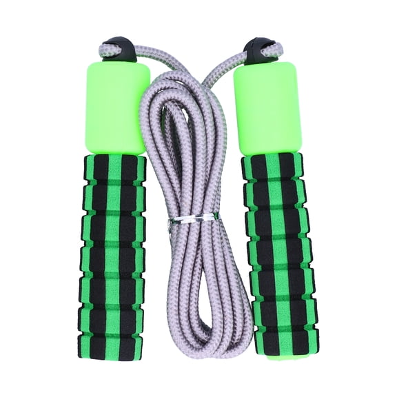 Unisex Adjustable Jump Rope with Electronic Counter, Foam Handles - Green (104.3 in / 265 cm)